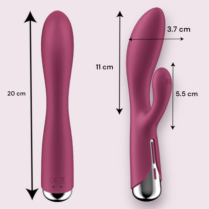 Vibrador Satisfyer Rotador  Spinning Rabbit 1