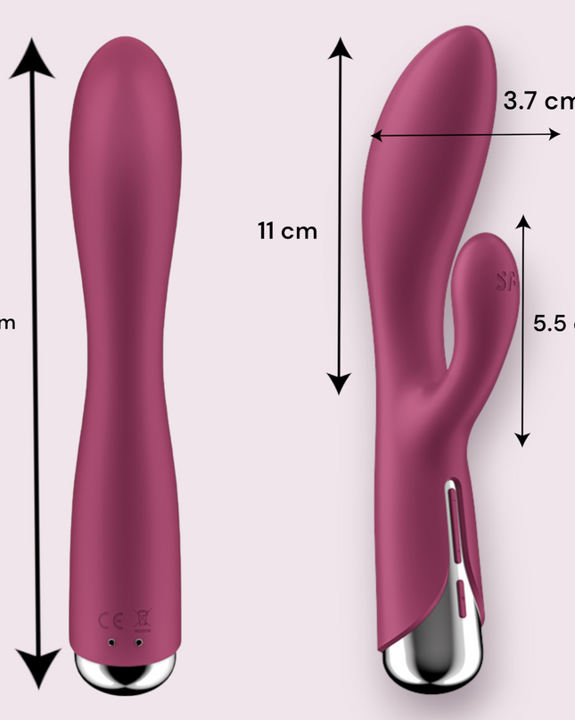 Vibrador Satisfyer Rotador  Spinning Rabbit 1