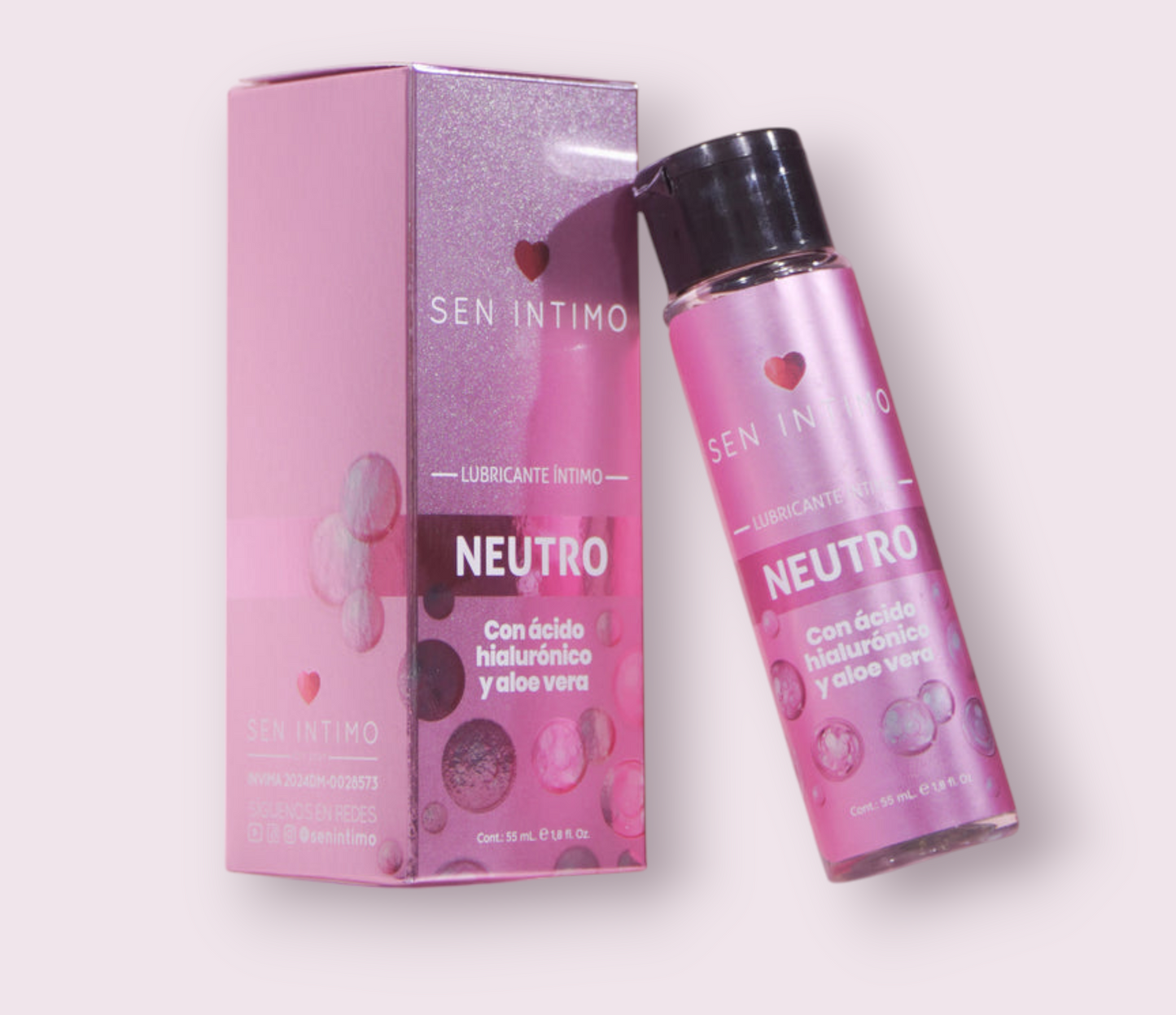 Lubricante Neutro con Ácido Hialurónico y Aloe Vera x 55 ml