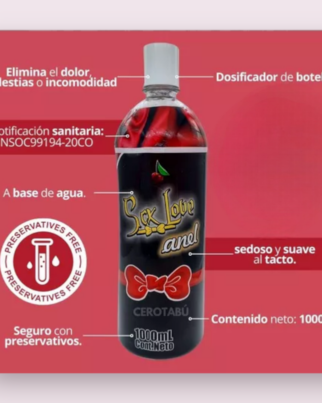 Lubricante Anal Desensibilizante 1000 ml