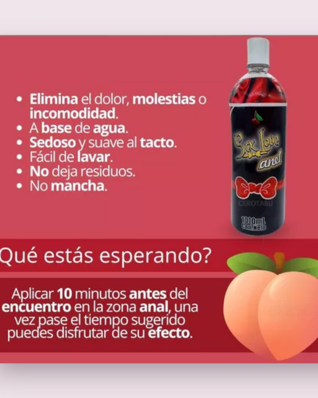 Lubricante Anal Desensibilizante 1000 ml
