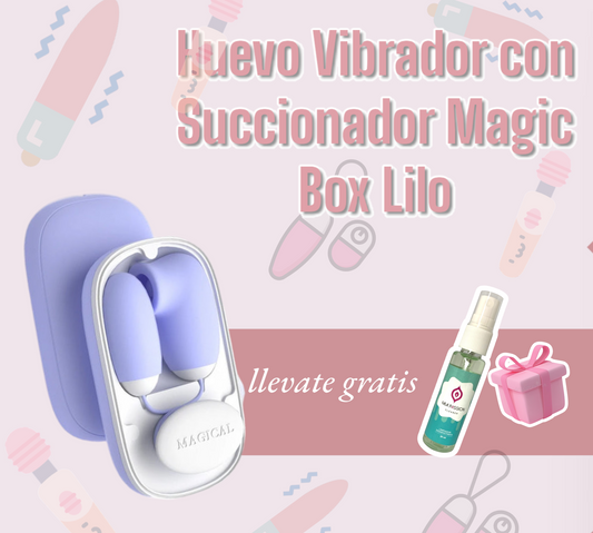 Huevo Vibrador con Succionador Magic Box Lilo