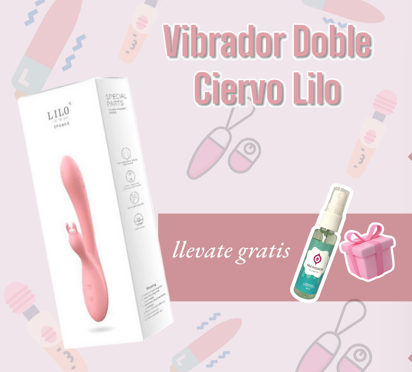 Vibrador Doble Ciervo Lilo