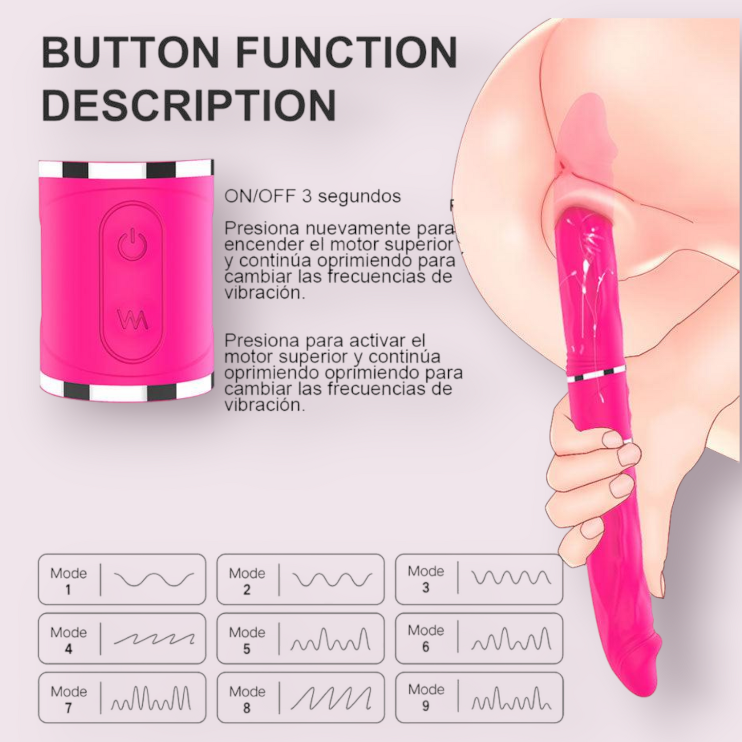 Vibrador Doble Penetración Cici Shande