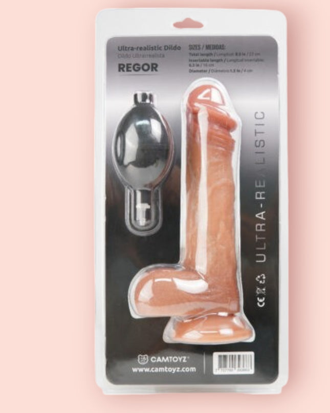 Dildo Ultrarealista Eyaculador Regor 22CM