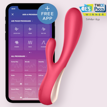 Vibrador Satisfyer Mono Flex con APP Rojo