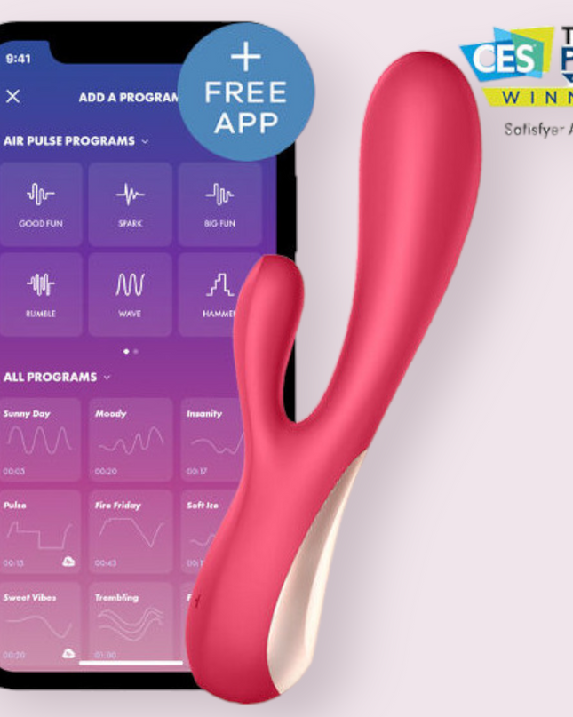 Vibrador Satisfyer Mono Flex con APP Rojo