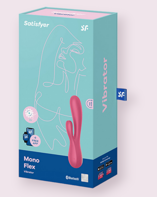 Vibrador Satisfyer Mono Flex con APP Rojo