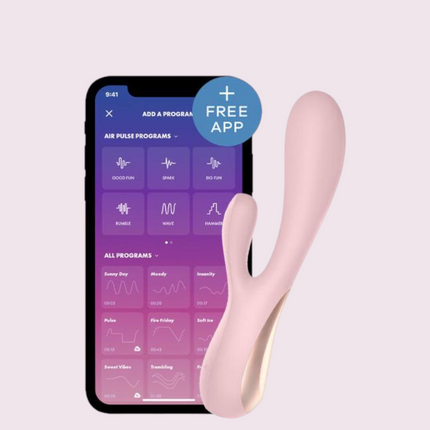 Vibrador Satisfyer Mono Flex con APP Rojo