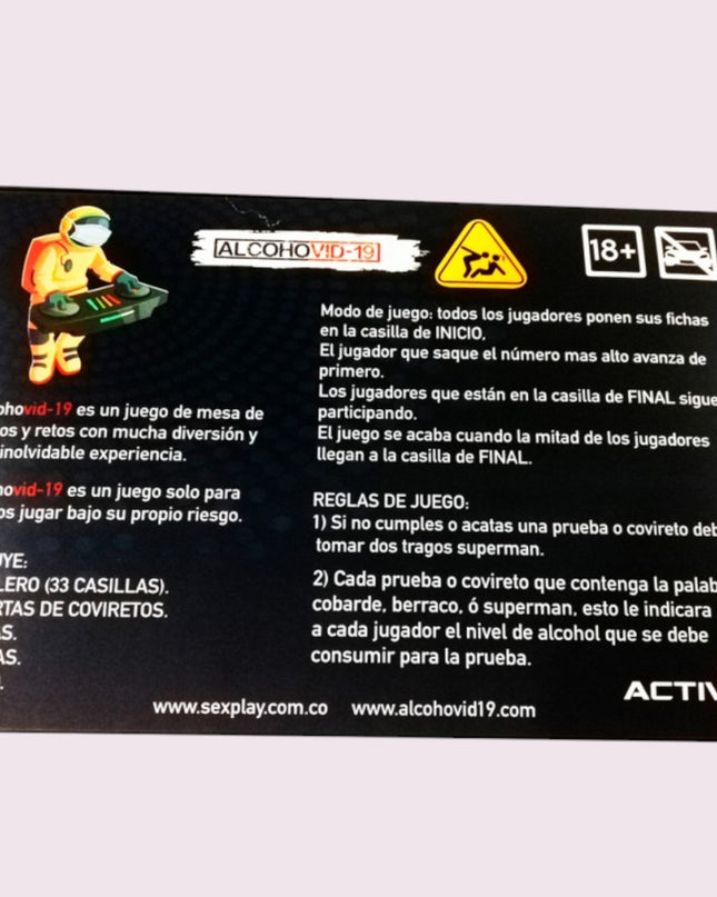 Juego Alcohovid