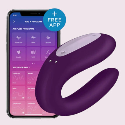 Satisfyer Double Joy Morado