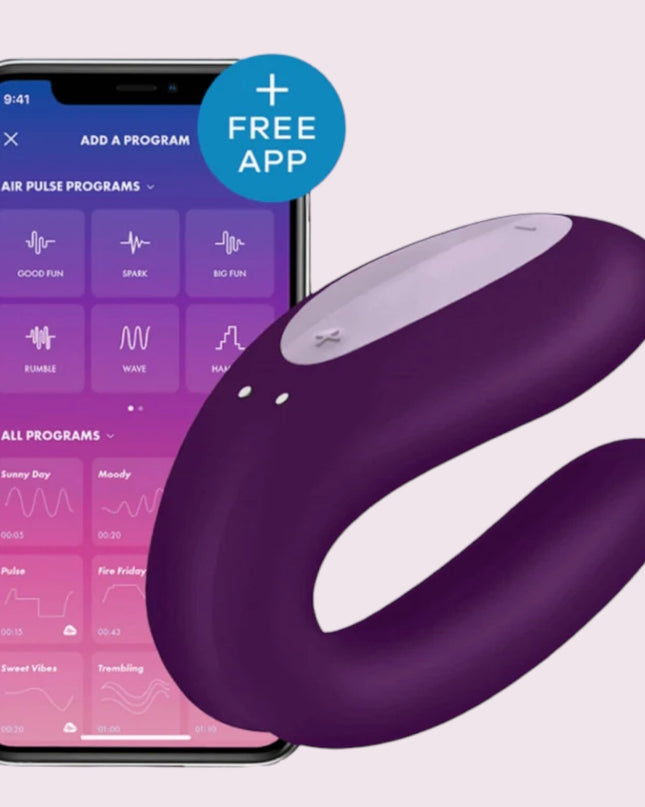 Satisfyer Double Joy Morado