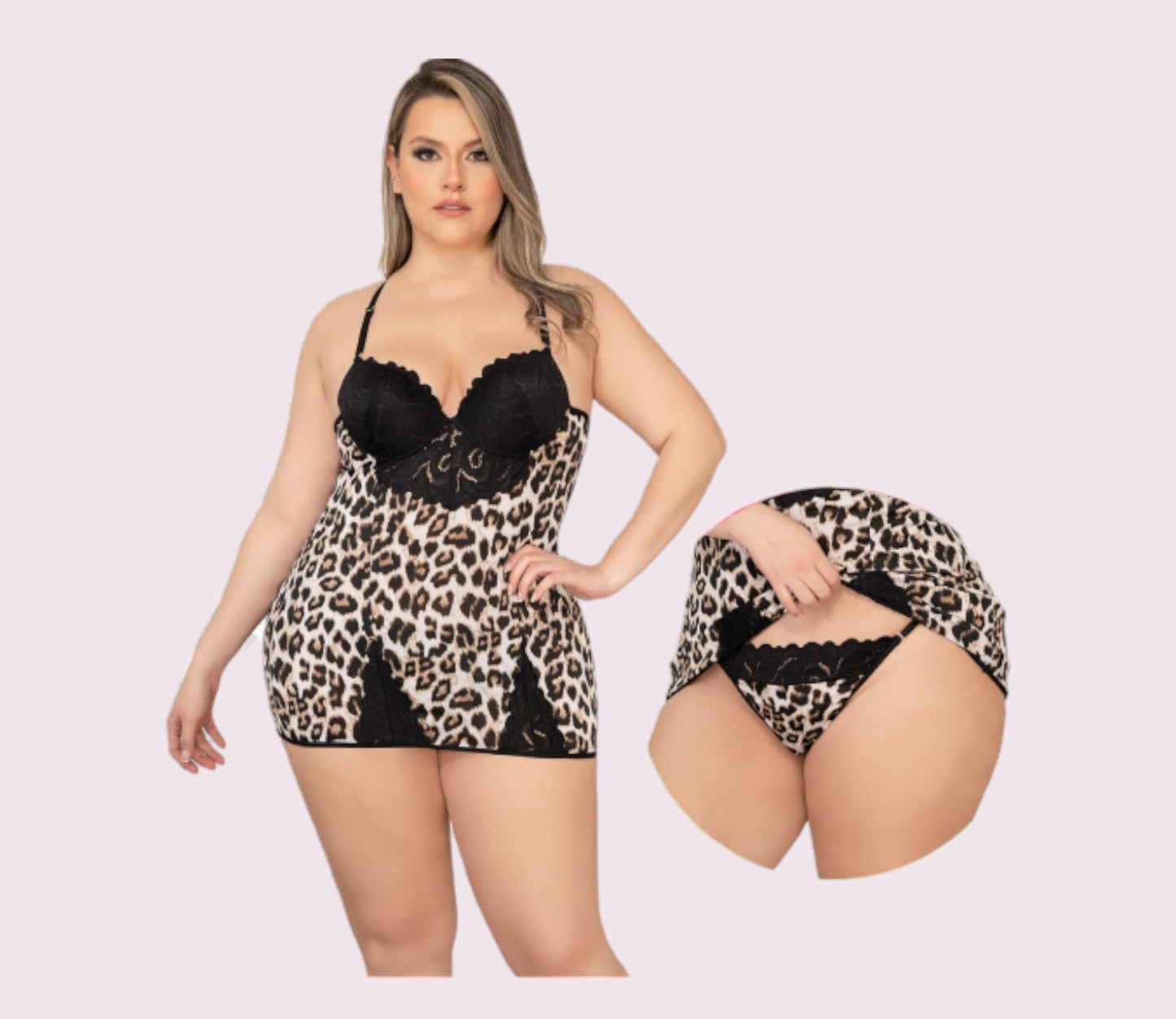 Baby Doll Leopardo Curvy