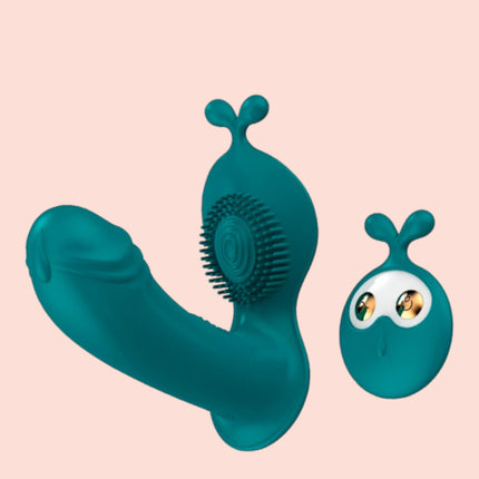 Vibrador doble Carita con Control Remoto Lilo