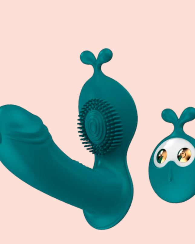 Vibrador doble Carita con Control Remoto Lilo