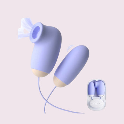 Huevo Vibrador con Succionador Magic Box Lilo
