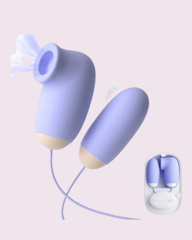 Huevo Vibrador con Succionador Magic Box Lilo