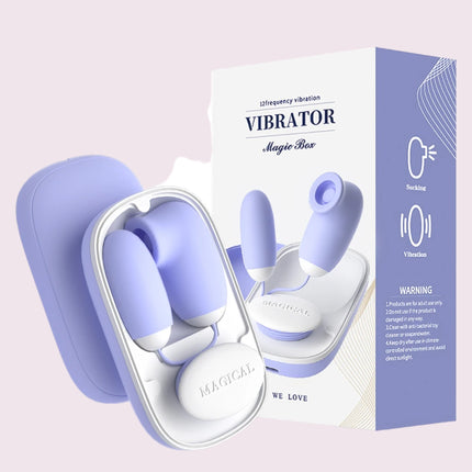 Huevo Vibrador con Succionador Magic Box Lilo