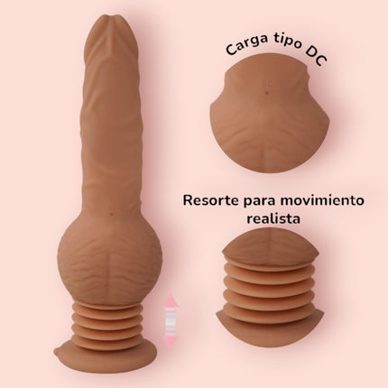 Vibrador Impulsor Realista Velosten 23CM