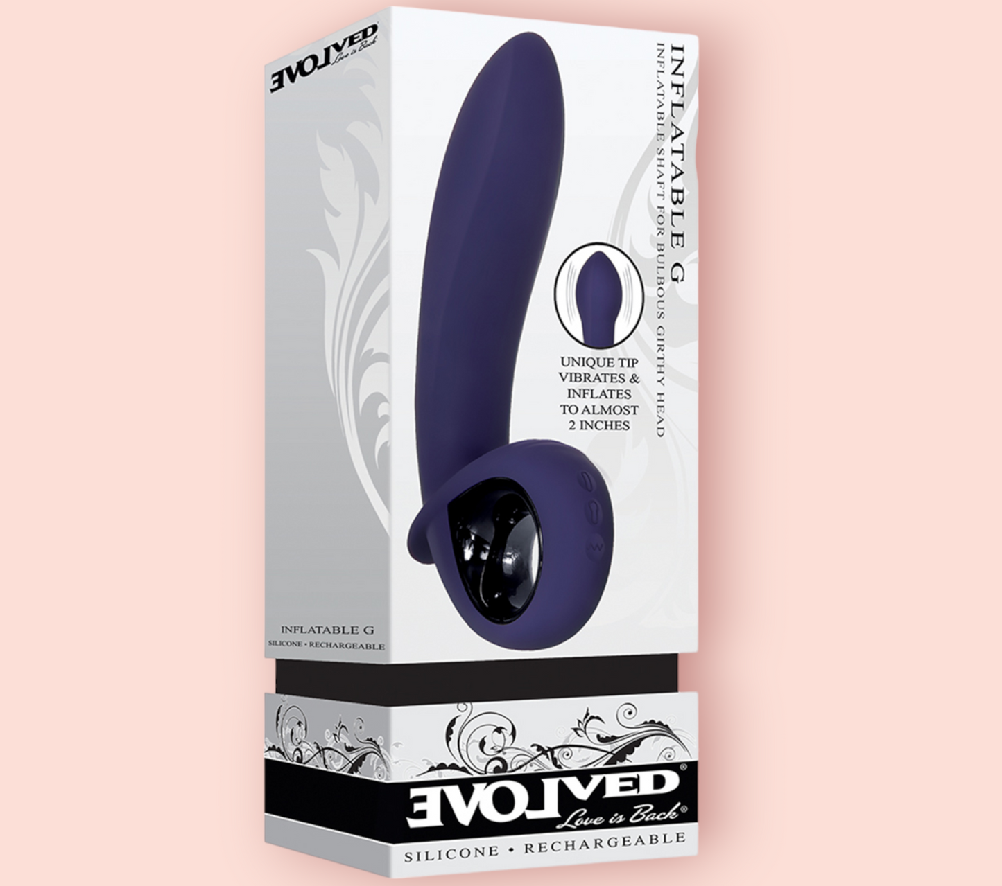 Vibrador Anal/ Vaginal Inflable