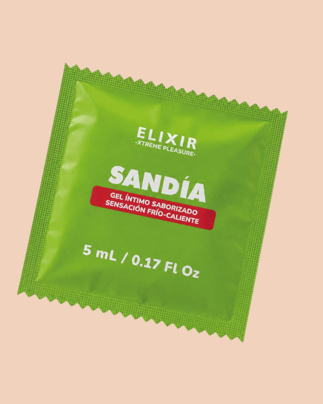 Sachet Lubricante Saborizado Sandía Elixir