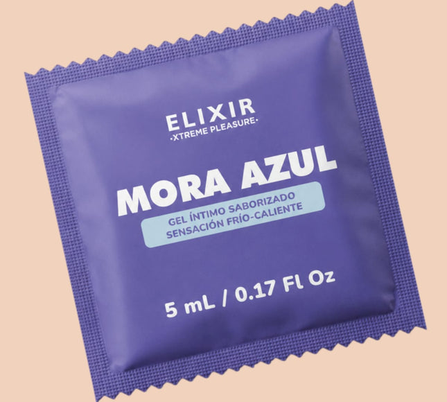 Sachet Gel Íntimo Saborizado Mora Azul Elixir