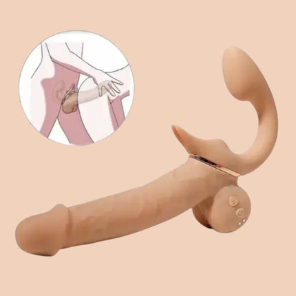 Dual Climax Cannon Vibrador Strap-On
