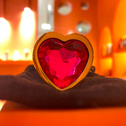 PLug Anal Dorado Corazon