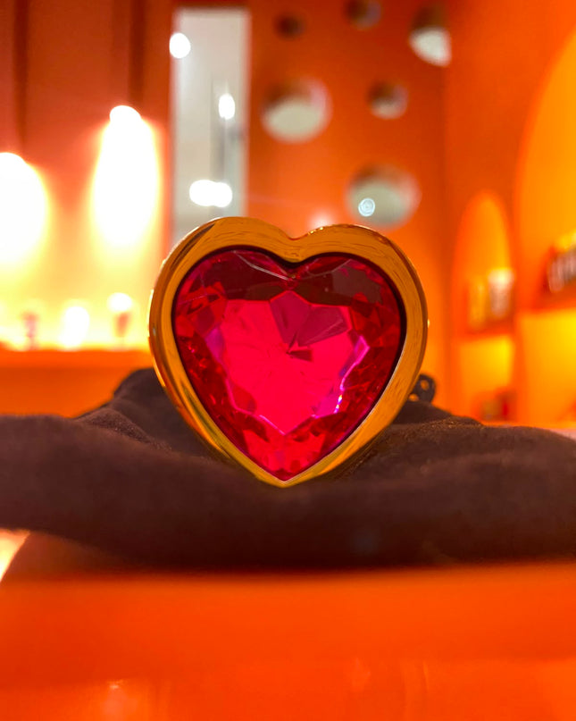 PLug Anal Dorado Corazon