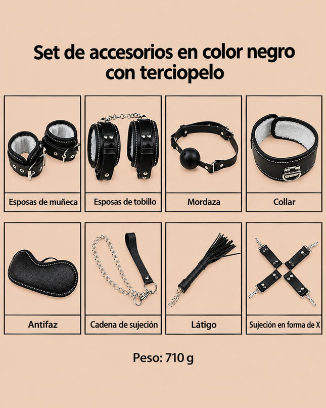 Kit Bondage Fiore 8 piezas