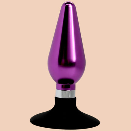 Plug Metal Grande Morado Con Chupa