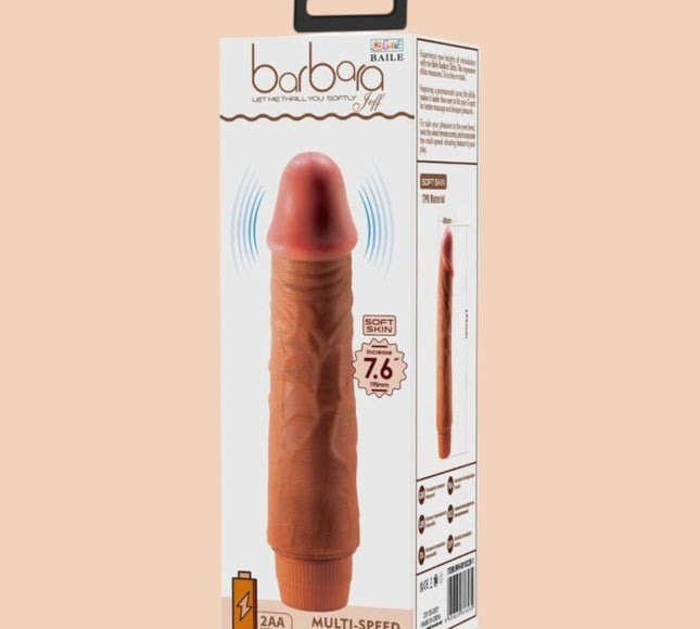 Vibrador Realístico Barbara Jeff Mulato