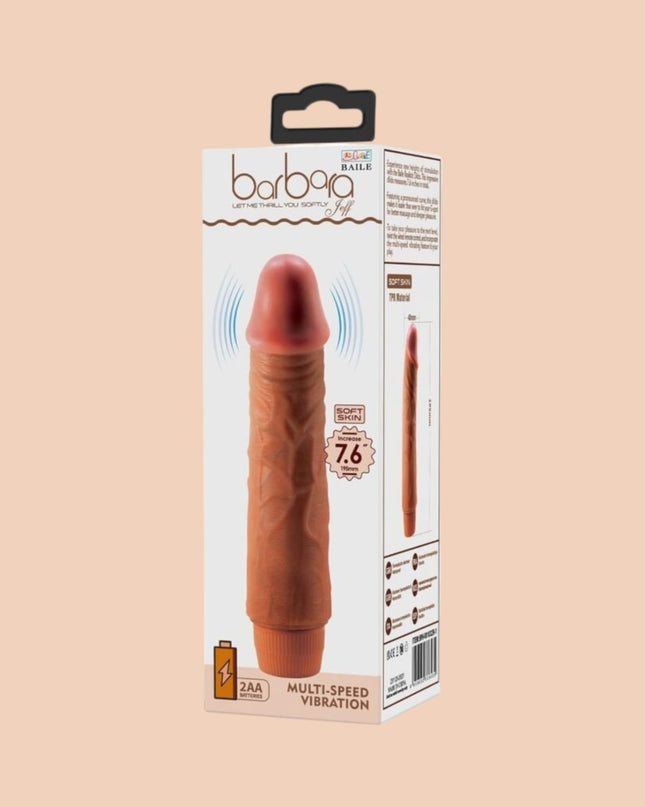 Vibrador Realístico Barbara Jeff Mulato