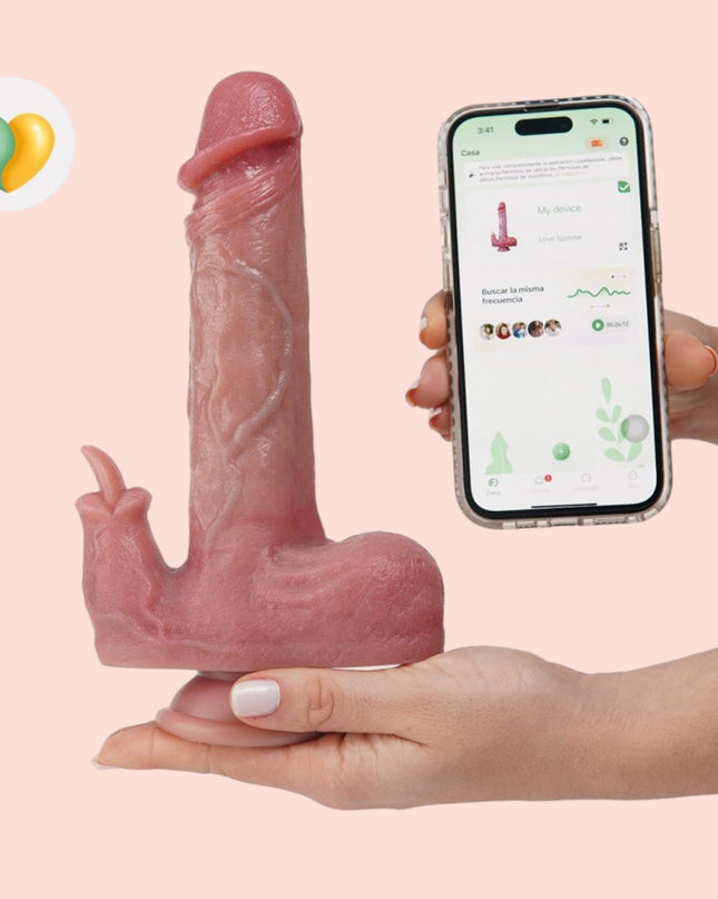 Dildo Impulsor Ultrarealista Con App Dusan 22CM