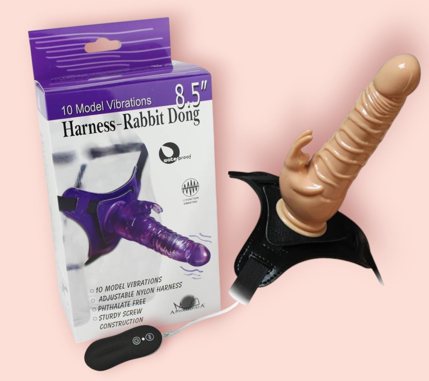 Arnes Vibrador Rabbit Dong Morado