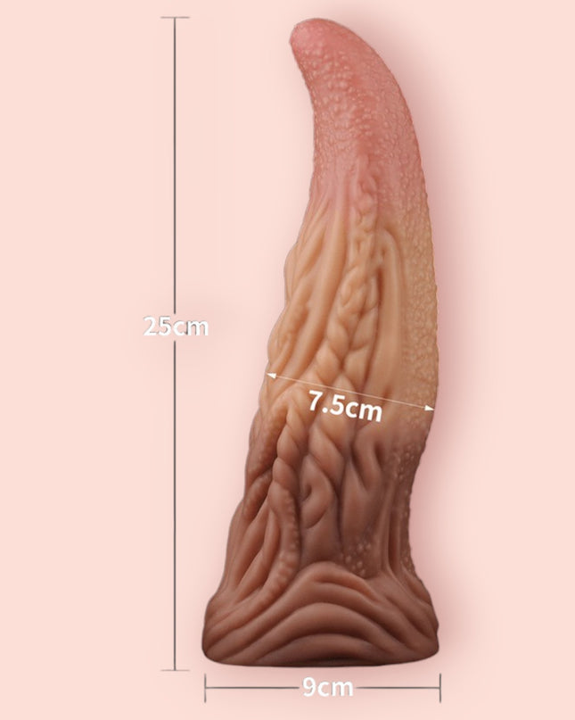 Dildo Dual Layered Tonque 25 cm