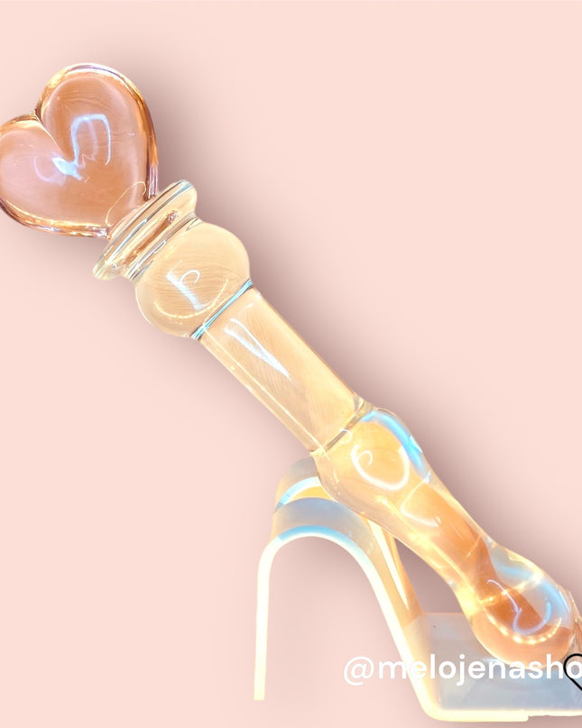 Dildo Vidrio Corazón 20 cm