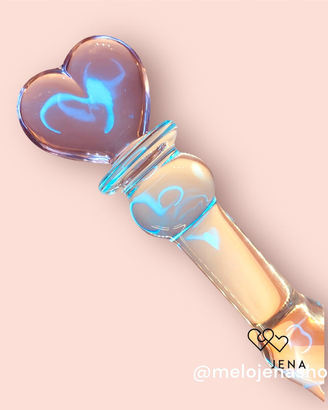 Dildo Vidrio Corazón 20 cm