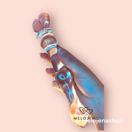 Dildo Vidrio Corazón 20 cm