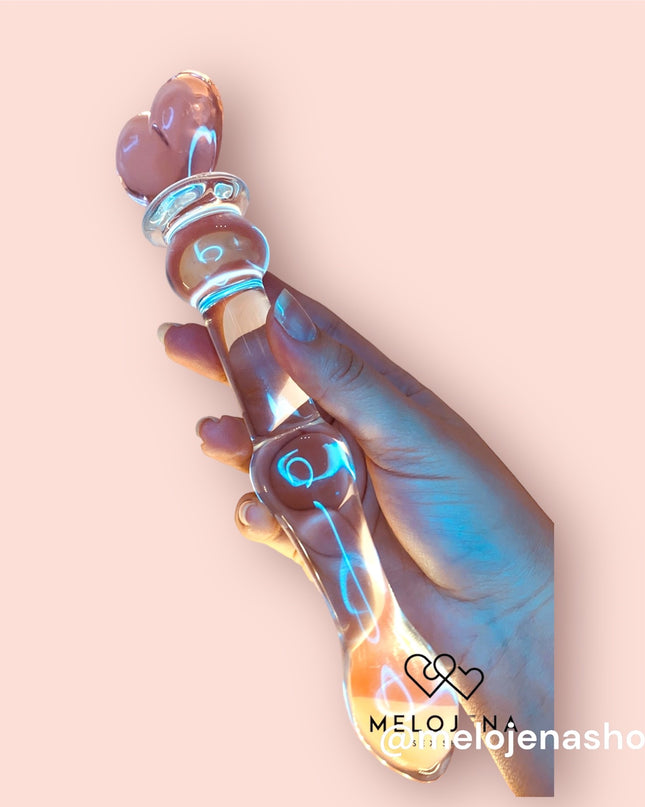 Dildo Vidrio Corazón 20 cm