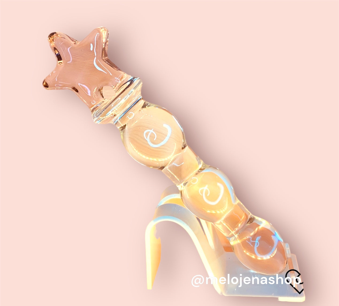 Dildo Vidrio Estrella 20 cm