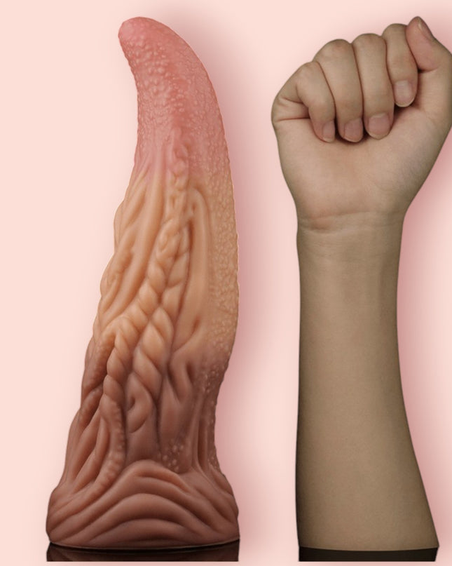 Dildo Dual Layered Tonque 25 cm