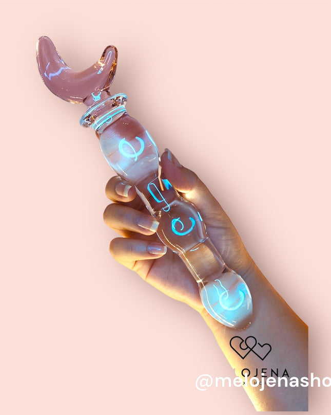 Dildo Vidrio Luna 20 cm