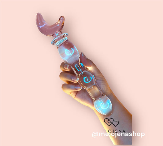 Dildo Vidrio Luna 20 cm