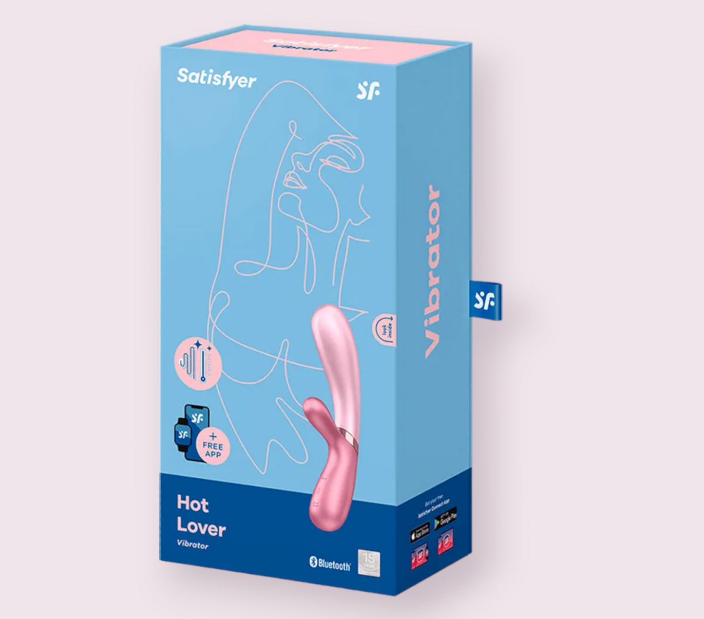 Vibrador Doble Hot Lover Satisfyer Plateado