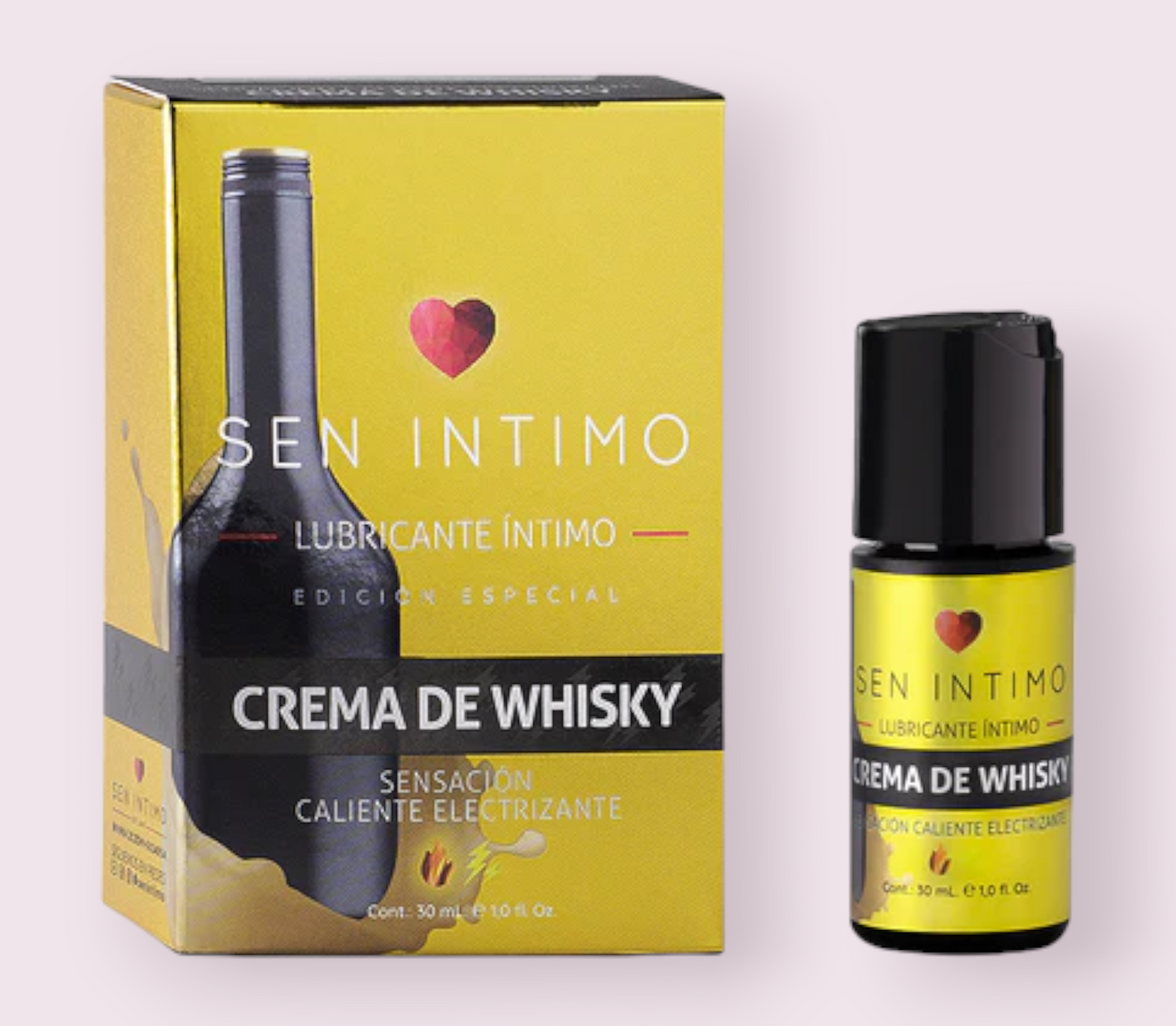 Lubricante Caliente Electrizante 30 ml Crema de whisky