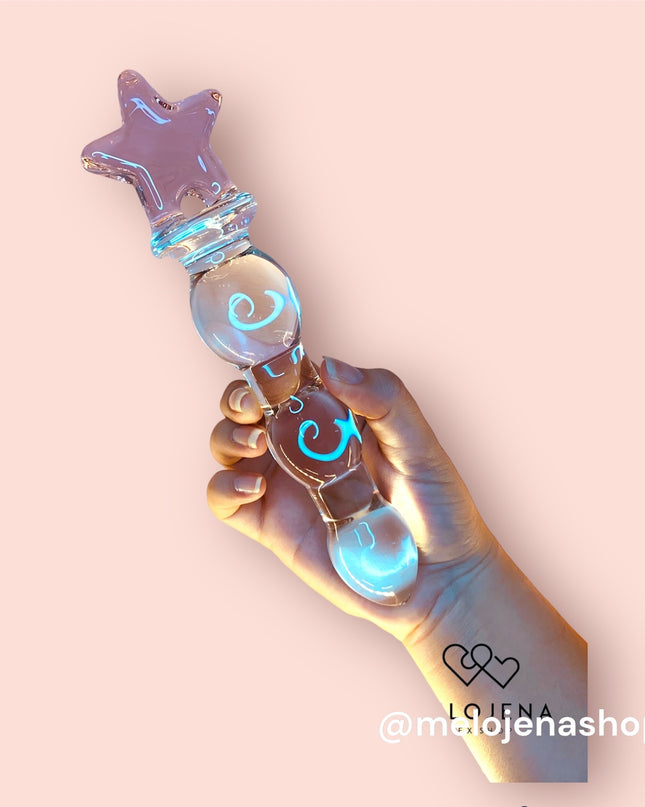 Dildo Vidrio Estrella 20 cm