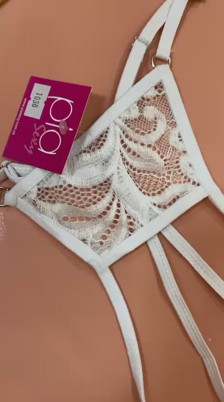 Panty Abierto En Encaje Ref.1038