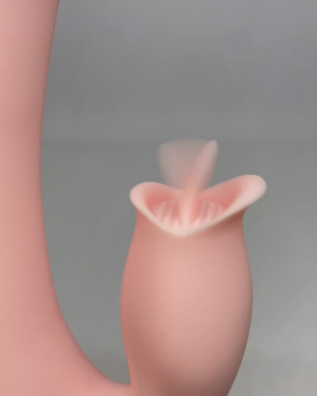Vibrador Doble con lengua y calefaccion Lilo