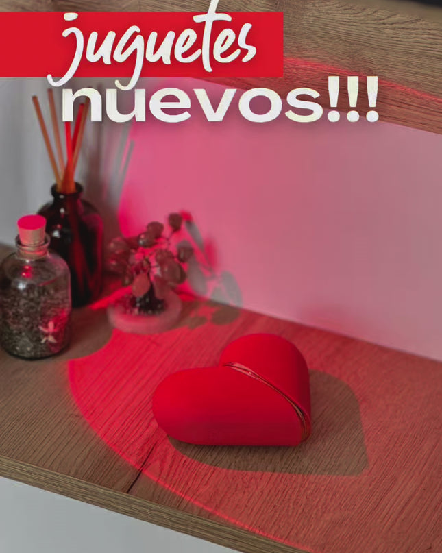 Vibrador Doble Corazón con Succión y Lengua Oem